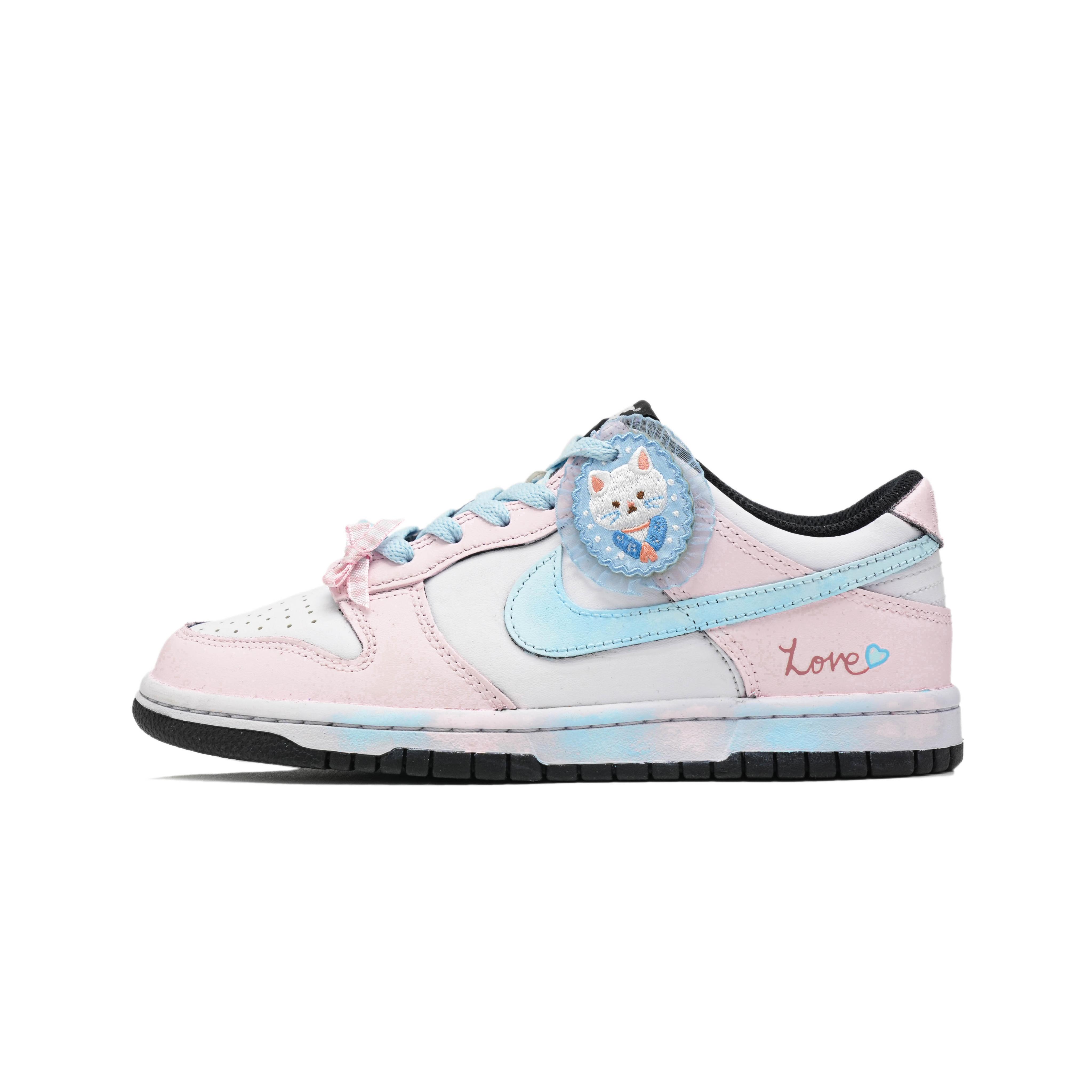 

Nike Dunk Abrasion Resistant, Lightweight, And Breathable Low top Skateboard Shoes Unisex Pink DD1503-101(Team1096-) 40