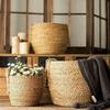 3Pcs Rattan Straw Woven Flower Pot Basket S/M/L Planter Baskets for Garden Terrace Balcony Home Furniture Decor