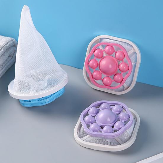 6Pcs Floating Hair Filter Washing Machine Reusable Lint Trap Hair Catcher Hair Remover Laundry Tool for Washing Machine