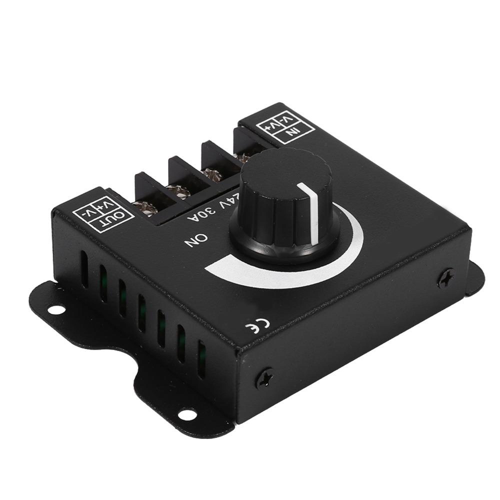 30A Current LED Dimmer Switch 12V-24V DC Adjustable Brightness Controller  Under Cabinet Lighting