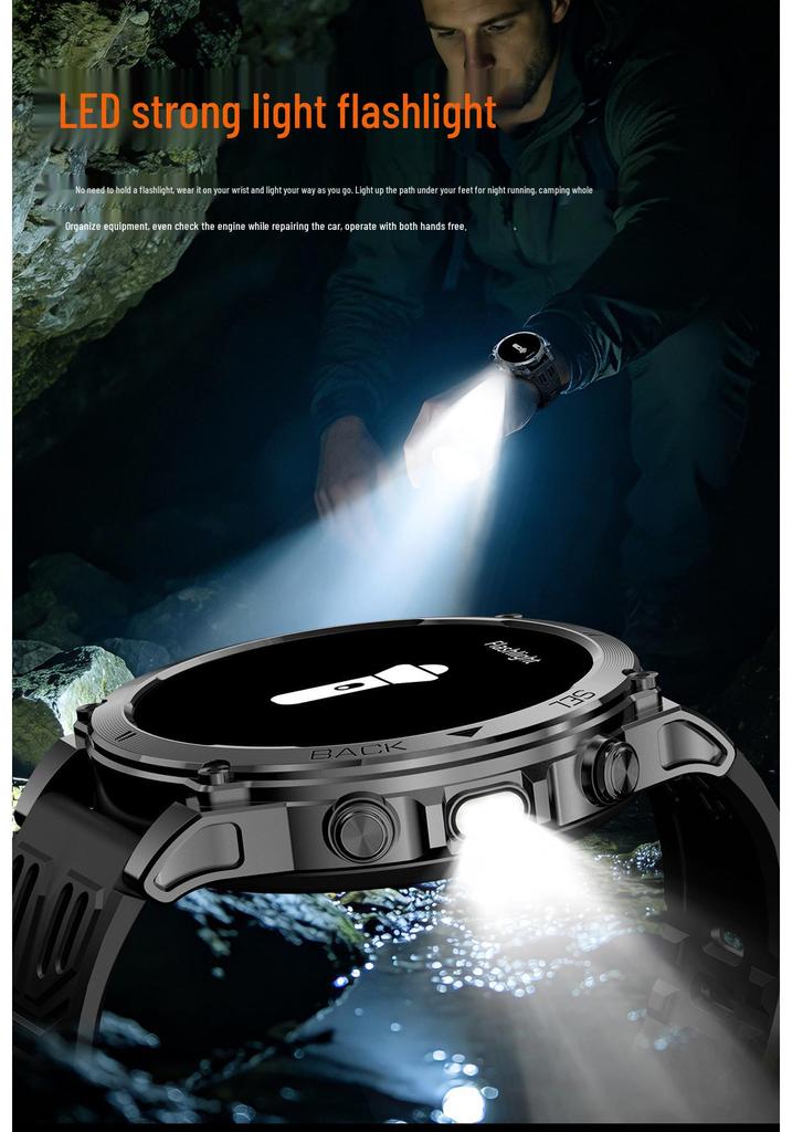 T-RX4 Ultra Smartwatch: 1.7" Screen, 850mAh Battery, GPS, Altitude, Barometer, Compass