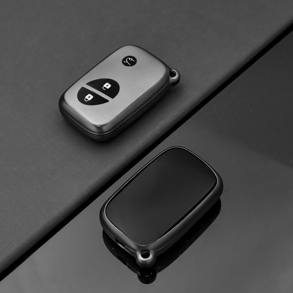 

Grey Tpu 3 4 Buttons Remote Car Key Cover Case Silicone Protect Shell For Lexus Gx460 Gx Ct200H Es 300H Is250 Gx400 Rx270 Rx450H
