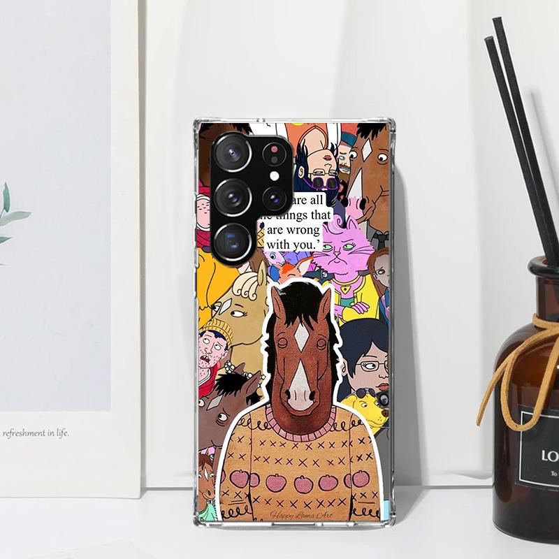 Cartoon B-BoJack Horsemans Phone Case For Samsung Galaxy S26 S25 Edge S24 FE S23 S22 Ultra S21 Plus S20 + Art Fundas Back Cover