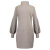 Casual Fashion Women's Thread Solid Color Round Neck Long Sleeve Hip Dress