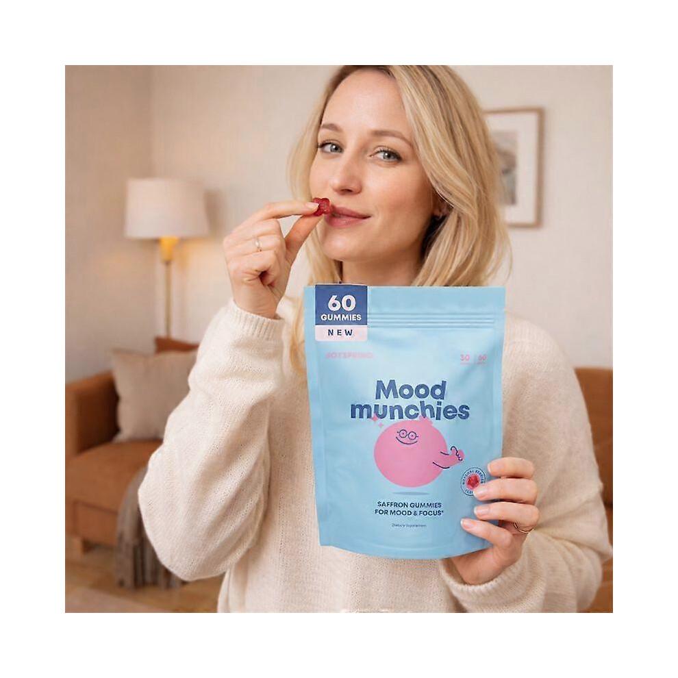 Gel e Pastiglie Nutrizionali Estratto di Zafferano per Umore e Concentrazione - Mood Munchies, 60 Pezzi