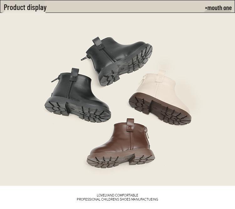 Dr. Martens Infant Cotton Boots: Warm Winter Walking Shoes for Boys & Girls, Korean Style Snow Boots