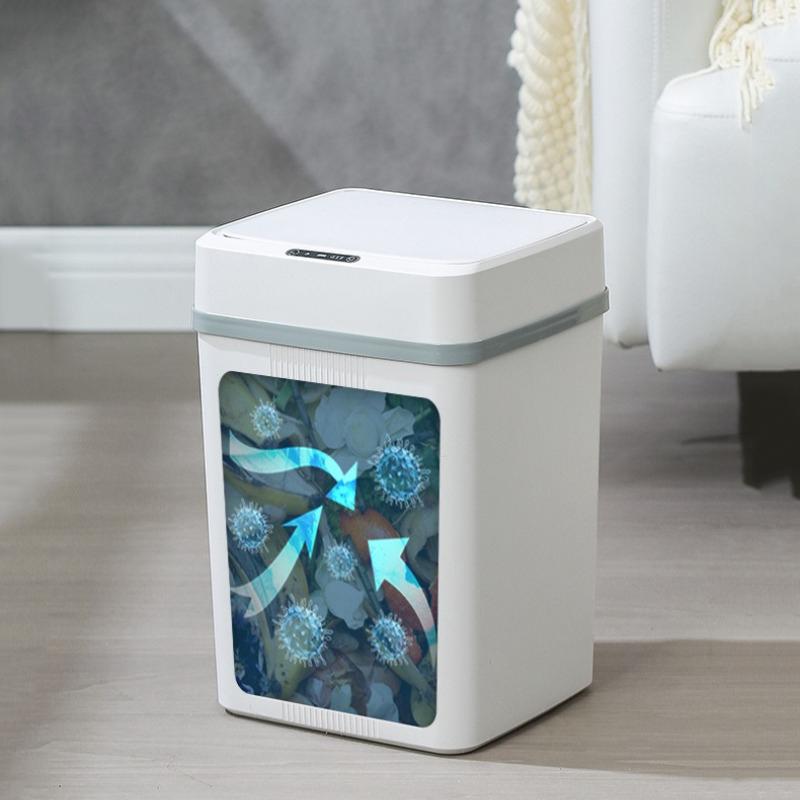 Induction Type Trash Can Large Capacity Household Trash Bin Fully Automatic Intelligent Kitchen Garbage Bin Clean Accessories