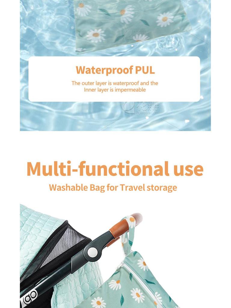 3-Piece Cute Travel and Storage Bag Set: Dustproof Hanging Bag, Clothes Organizer, Diaper & Miscellaneous Bag