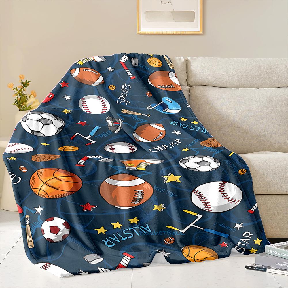 3D New Arrive Football Sports Theme Flannel Blanket for Bed Bedroom Sofa Picnic,Throw Blanket for Cover Outdoor Leisure Trip Nap