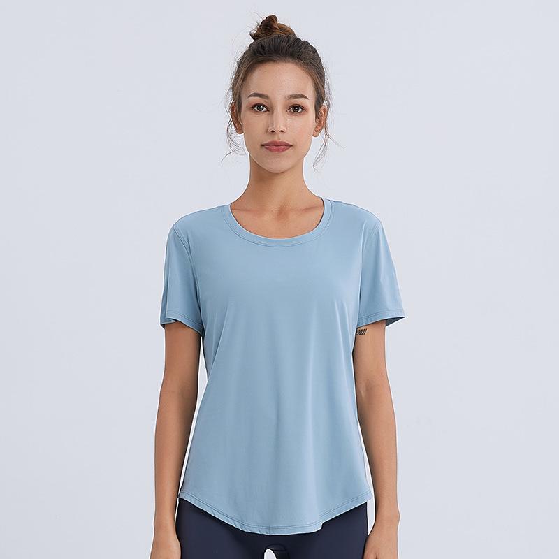Women's Quick-Dry Slimming Sports T-shirt - Casual Loose Fit for Running & Yoga, Summer Short Sleeve 2026.
