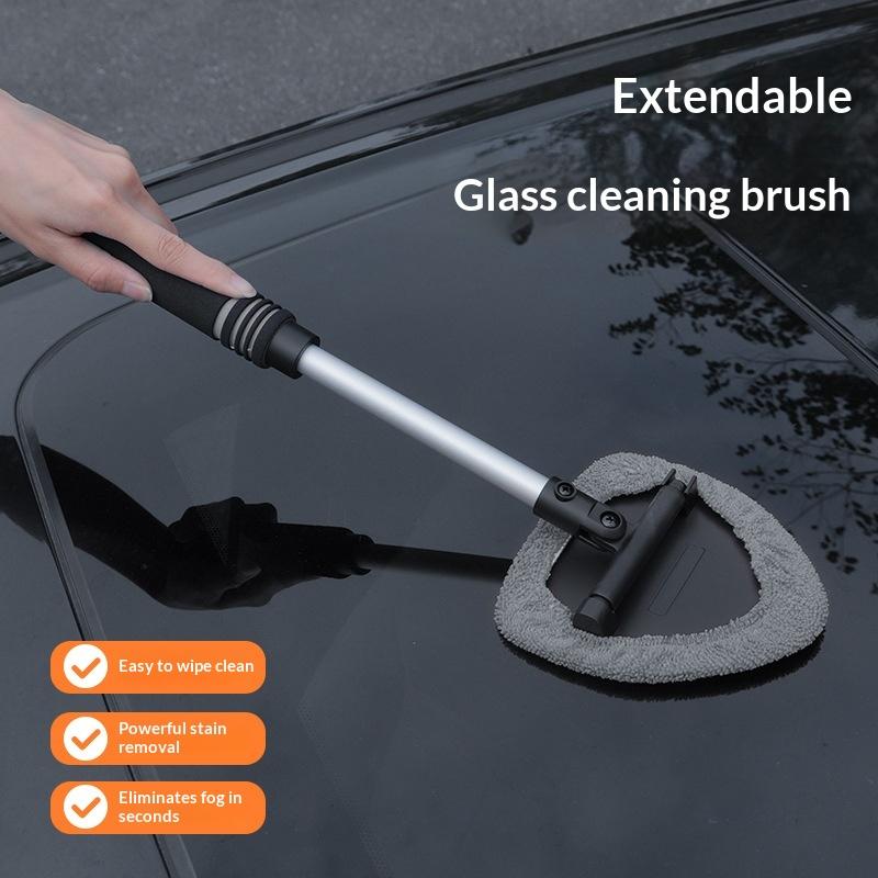 2026 New Car Windshield Cleaning Brush Set Microfiber Telescopic Window Glass Cleaner Car Window Cleaner Window Scraping Mist