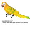Bird Ornament Resin Scarlet Macaw Sculpture Realistic Lifelike Parrot Statue Waterproof Outdoor Garden Decoration