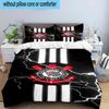 3pcs Sport Club Football Crest Printed Bedding Set Duvet Cover Closure Includes 1 Duvet Cover & 2 Pillowcases Bedding Sets Home Decor Gifts