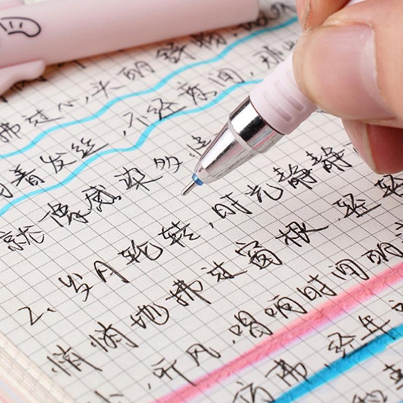 1 Sæt Fødselsdagsgave Ny Bamse Sletbar Gel Pen 0,5 mm Blå Vaskbart Håndtag Magiske Genopfyldnings Stave Skole Kontor Kawaii Papirvarer