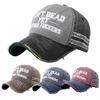 American retro letter embroidered baseball cap men's summer big head circumference cap outdoor sunscreen sun hat women show small face