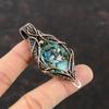 Copper Azurite Malachite Pendant Copper Wire Wrapped Pendant Copper Jewelry Real Gemstone Pendant Gift For Her Handmade Wire Wrapped Jewelry