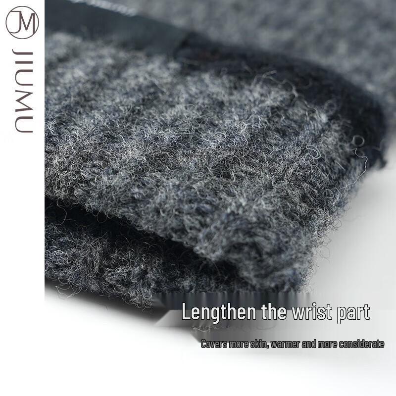 JIUMU Men's Pure Wool Warm Gloves