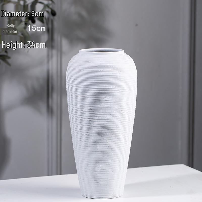 Nordic Ceramic Hydroponic Vase for Home Decor - Living Room Flower Arrangement and Dining Table Ornament