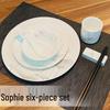Chinese Ceramic Lotus Dining Set