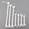 Alisouy 10PCS 12mm-38mm Transparent Acrylic Ball Women Piercing Long Industrial Barbell Tongue  Ring Ear Tragus Helix Stud