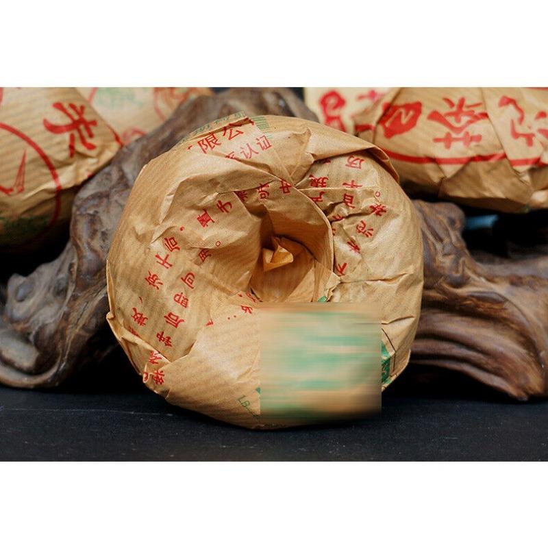 Китайский выдержанный чай пуэр Xiaguan YI JI Tuocha 2009 года Tuo Cha Pu er Raw Shen — фото 5