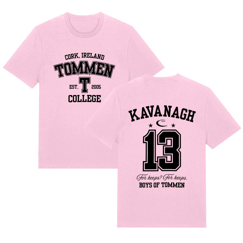 T-shirt Ragazzi di Tommen Felpa College Tommen Kavanagh 13 Maglietta Regalo per Amante dei Libri Top in Puro Cotone Girocollo Unisex T-shirt Larga