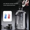 1.7L/2.7L/4L/5L Sports Water Bottle Fitness With Scale Gradient Kettle Outdoor Cycling Portable Water Kettle Men Drink Bottle