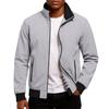 Men's Relaxed-Fit Casual Workwear Baseball Jacket Long-Sleeve Outerwear