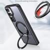 For Samsung Galaxy S25+ Case Rotating Magnetic Kickstand Acrylic+TPU Shockproof Phone Cover