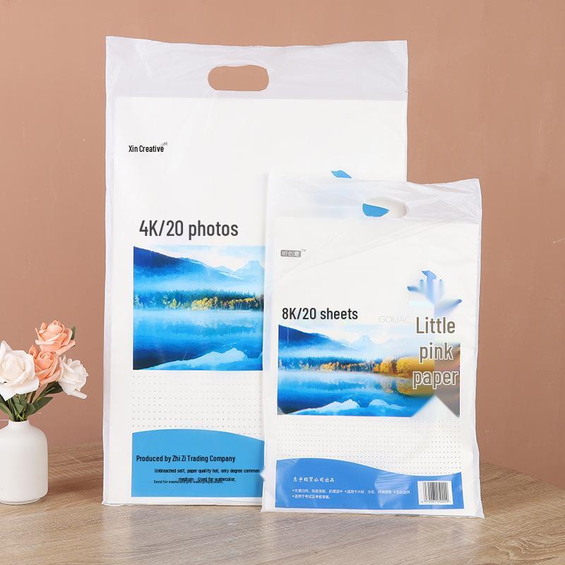 8K All Wood Pulp Sketch Paper for Pencil, Gouache, and Watercolor - Ideal for Art Students
