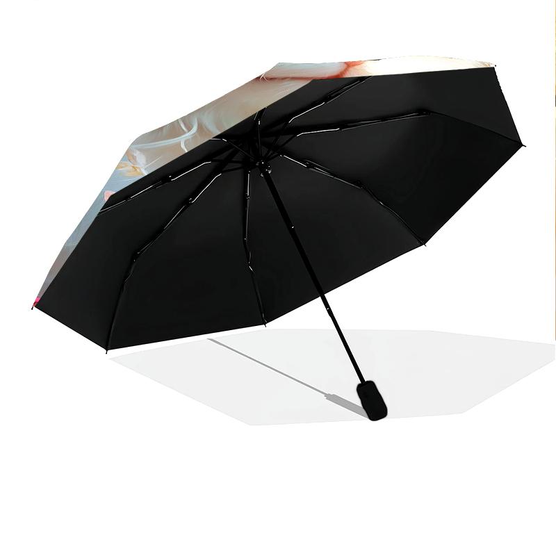 1 PC Automatic Folding Umbrella - Cute and beautiful cats Pattern, Portable & Foldable Design with 8 Ribs, Christmas Birthday Gifts