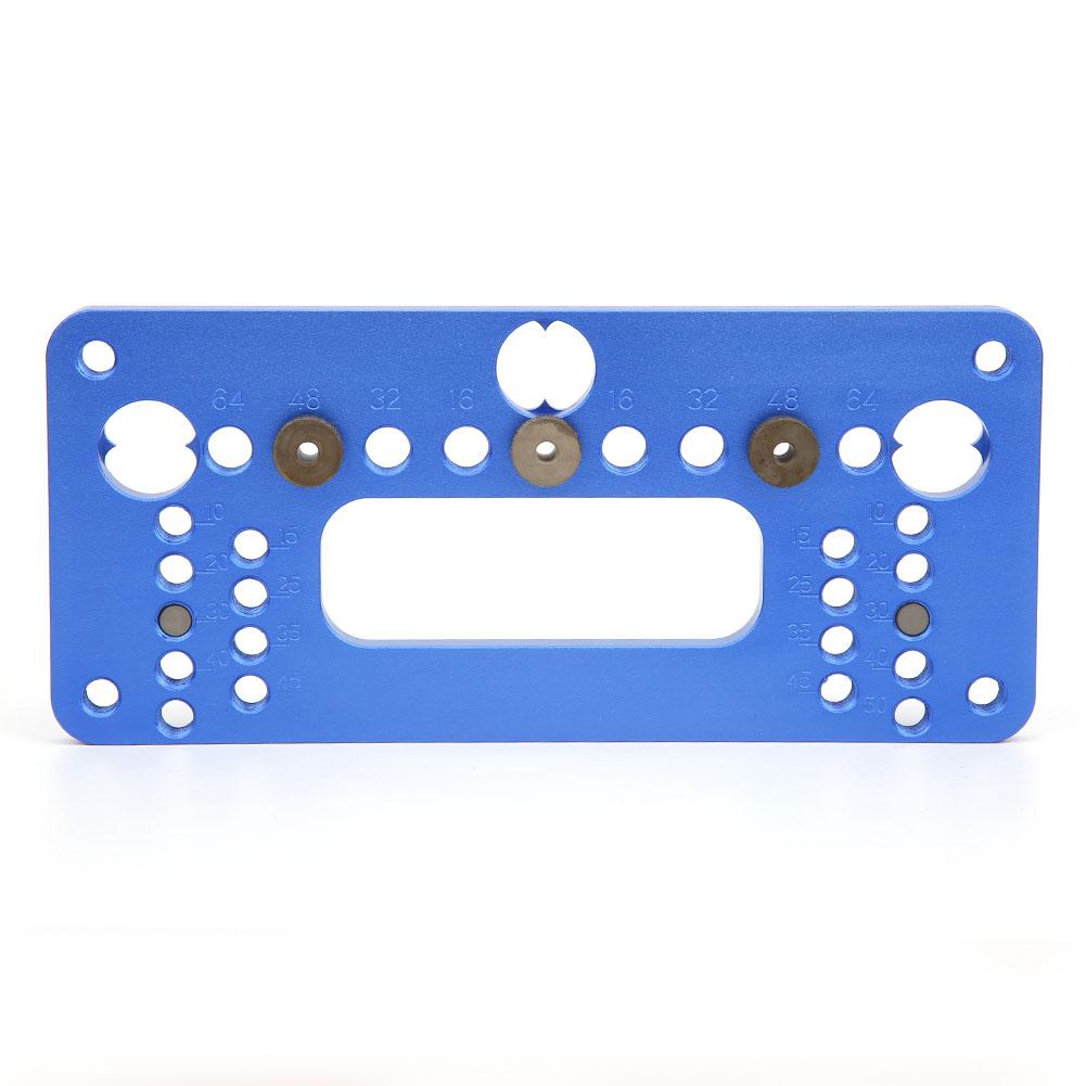 Woodworking Jig Hole Opener Puncher Blue Aluminium Alloy Locator with Screwdriver 08610A Type