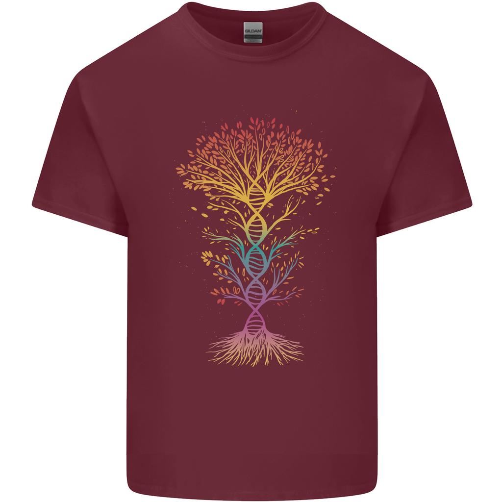 Colourful DNA Tree Biology Science Unisexs Light Cotton TShirt