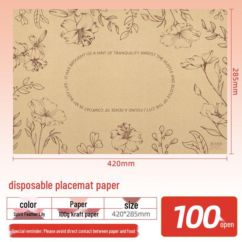 ZISIZ Disposable Paper Placemats