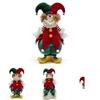 Charming Handmade Clown Figurine For Christmas Decor Plush Material Festive Gift Ideal For Holiday Spirit