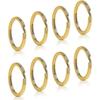 100pack Flat Key Rings Metal Split Ring For Keys Organizations, Jewelry Making, 1inch - DD