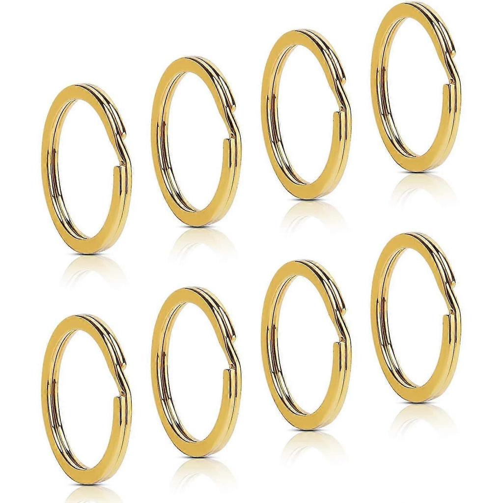 100pack Flat Key Rings Metal Split Ring For Keys Organizations, Jewelry Making, 1inch - DD