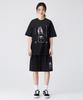Geulaenpini Rabbit Oversized Short Sleeve T-Shirt - Black