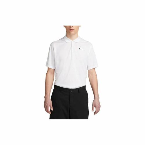 Nike Solid Color Polo Shirt Moisture-Wicking Golf Short Sleeve T-Shirt for Men