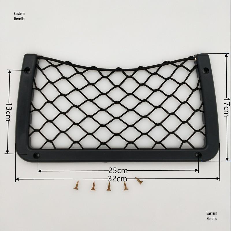 Multipurpose Seat Back Hanging Net Storage Bag for Auditorium, Yacht, RV, Business Vehicle, and Conference Room