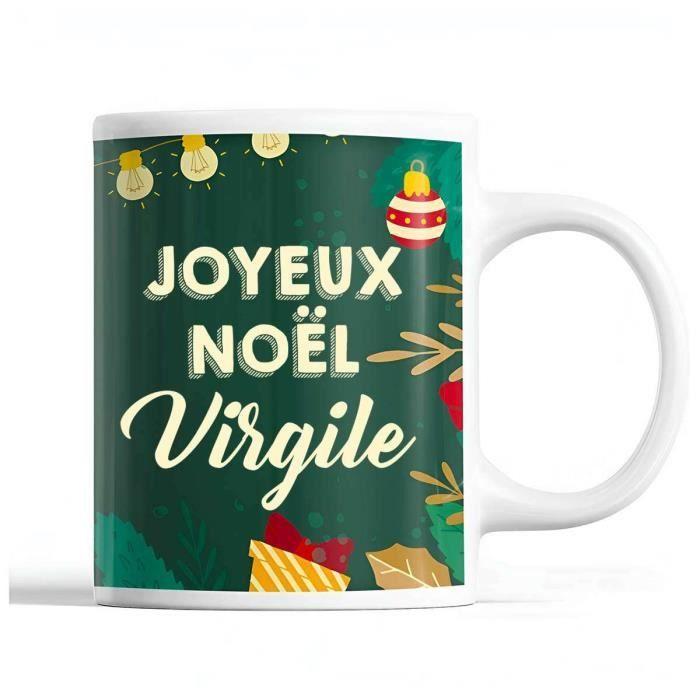 Mug - Noël Virgile - Céramique - Imprimé Recto/Verso - 325 ml - Vert