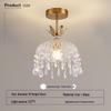 Vintage French Crystal Pendant Light for Entrance, Hallway, Balcony, Bedside, and Bar