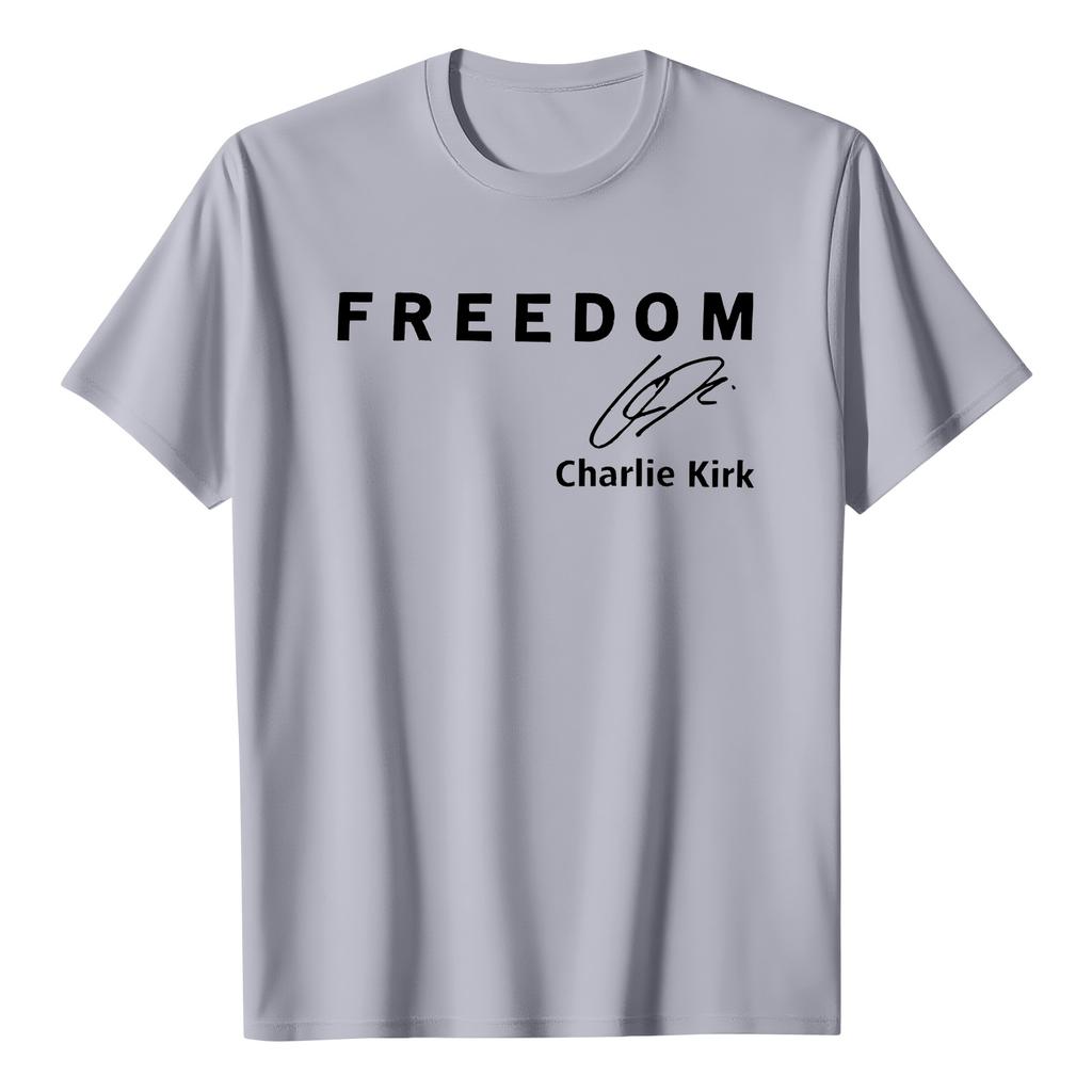 Men's Commemorative Print T-Shirt Free Neck T-Shirt