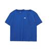 Li Ning Sports Fashion Series Solid Color Round Neck Short Sleeve T-Shirt Men Tops Storm-Blue AHSR635-2