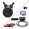 Universal 2.0L Racing Baffled 2-port Oil Catch Can Tank Air Oil Separator with filter and valve