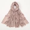 Large Size Cotton Feeling Scarf Women Plain Foulard Femme Luxury Hijab Long Bandana Evening Party Dress Shawls and Wraps