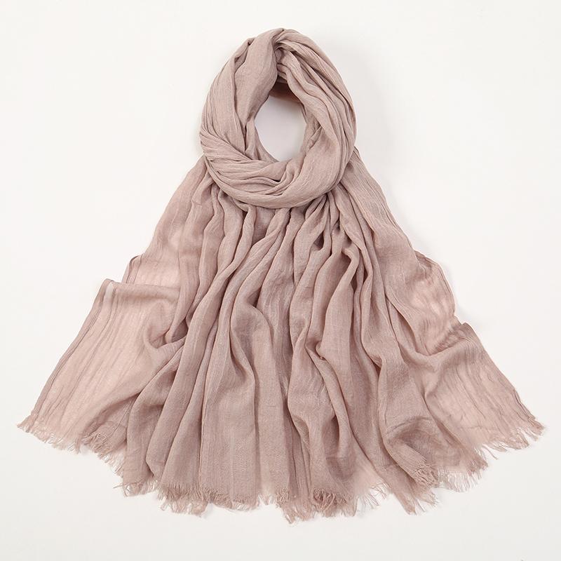 Large Size Cotton Feeling Scarf Women Plain Foulard Femme Luxury Hijab Long Bandana Evening Party Dress Shawls and Wraps