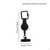 Retractable Keychain Heavy Duty Carabiner Extendable Multipurpose Lanyard Holder Keyring for Running