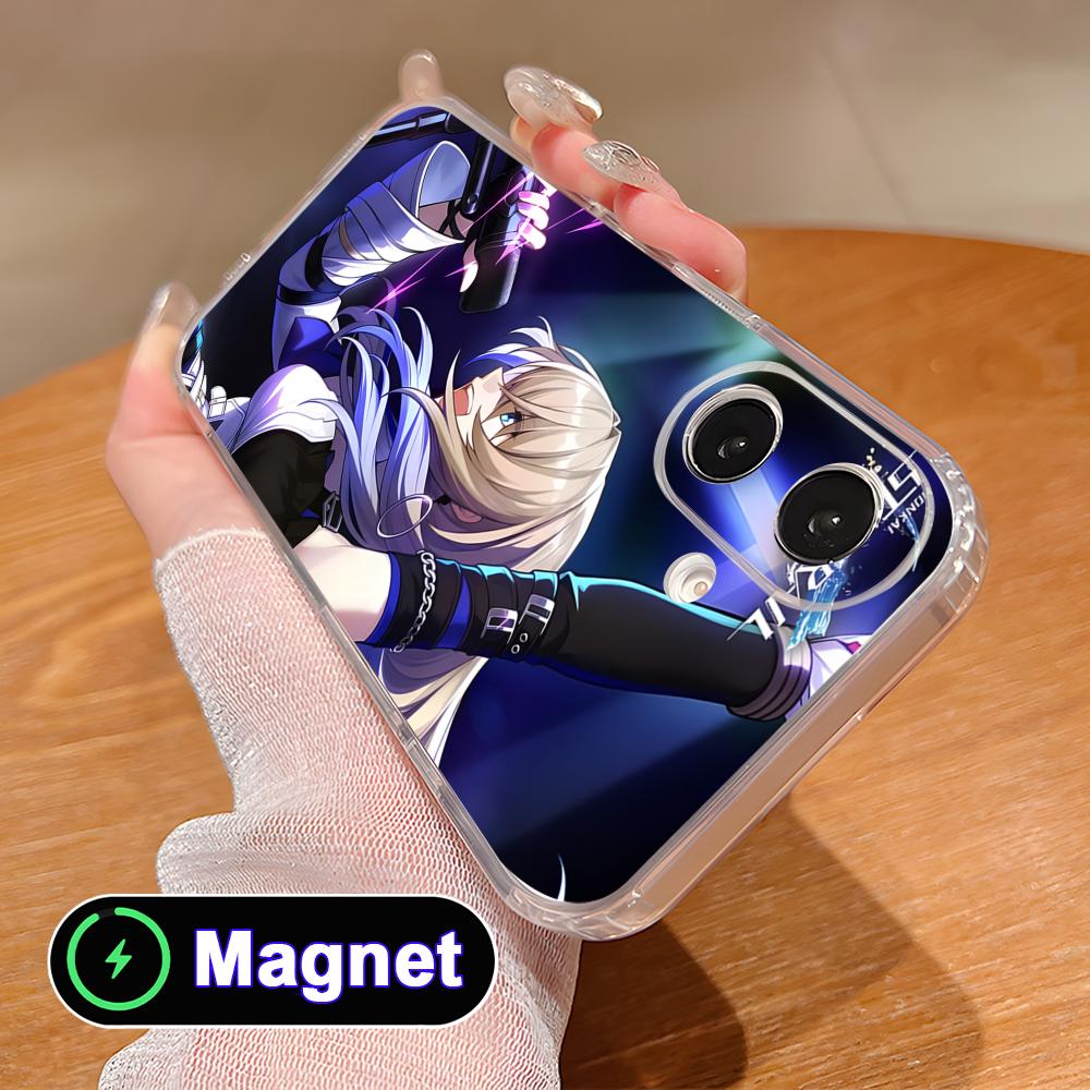 HSR Serval Clear TPU Magsafe Mobile Phone Case for iPhone 17 16 15 14 13 12 11 Air Pro Max Plus Mini Colorful Cover