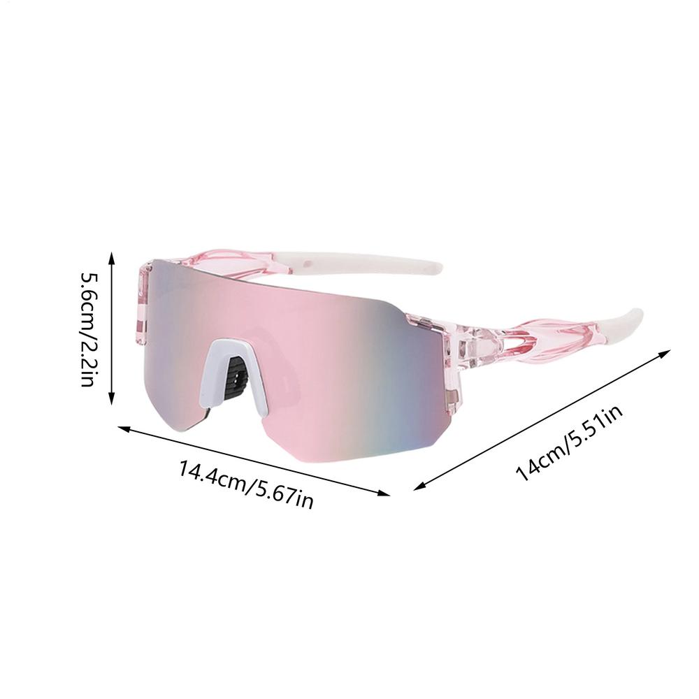 Colored Windproof UV400 Sports Sunglasses Teen Baseball Sunglasses Shatterproof Cycling  Sunglasses Sports Sunglasses Eyewear